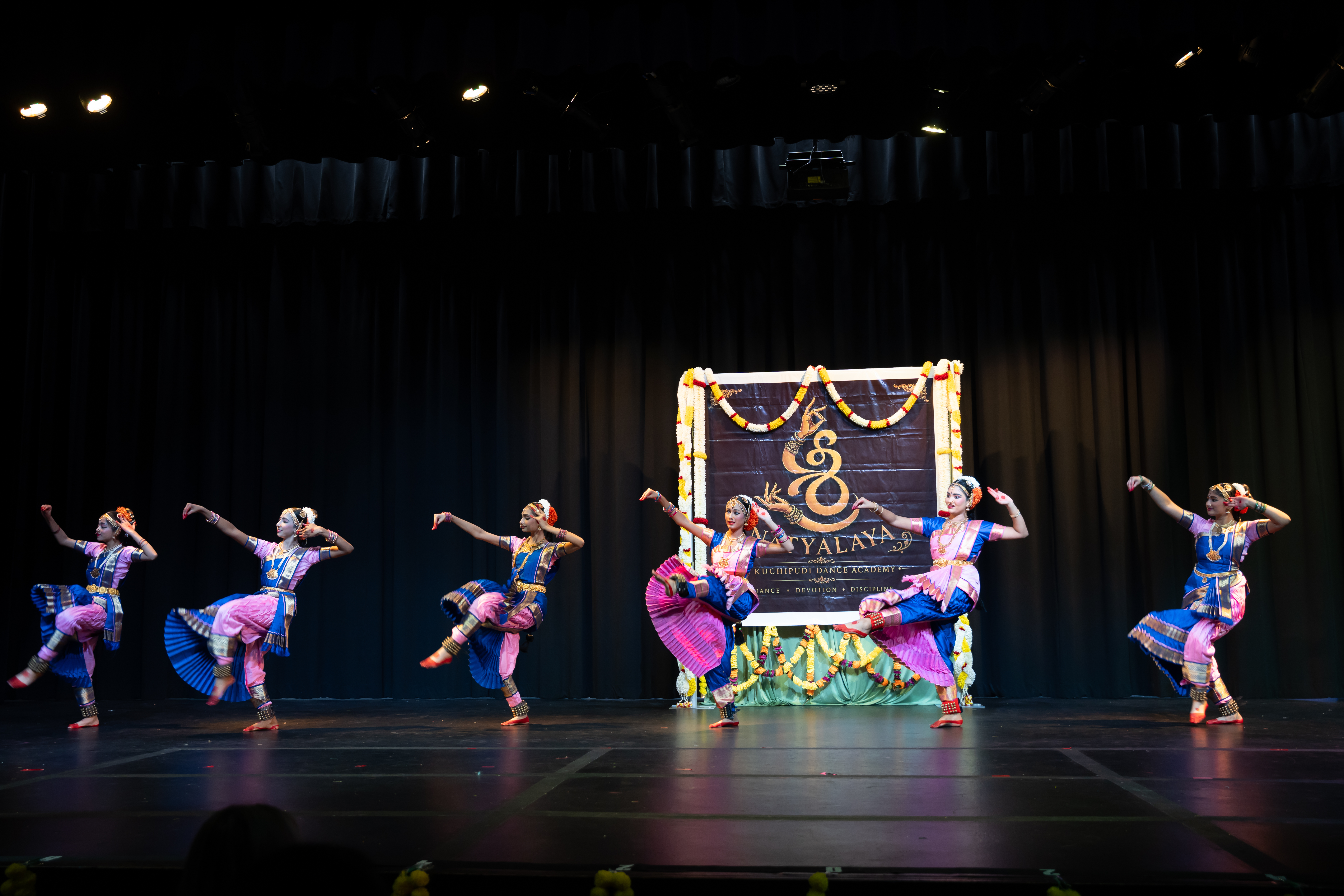 Students practicing Kuchipudi