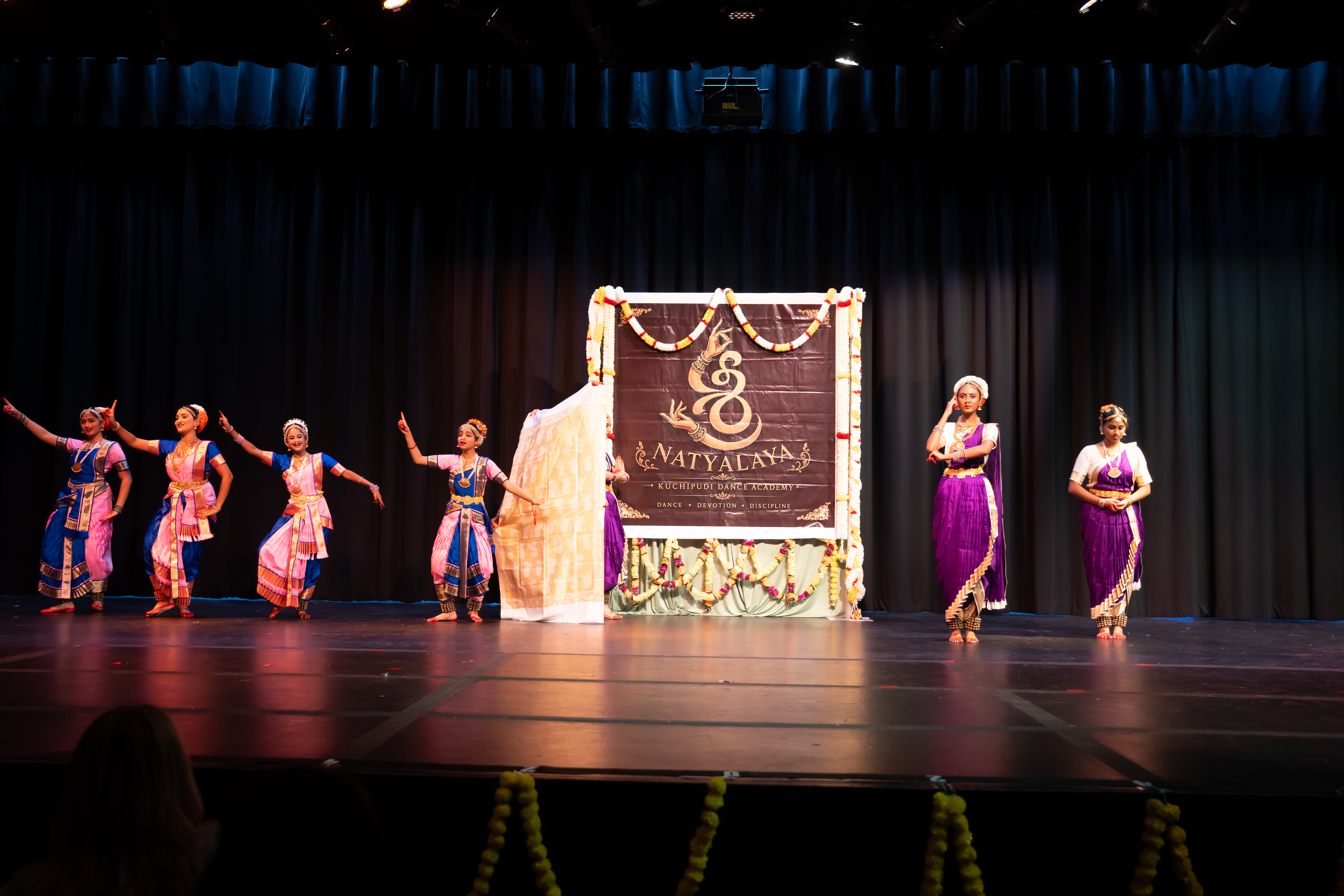 Kuchipudi student performing